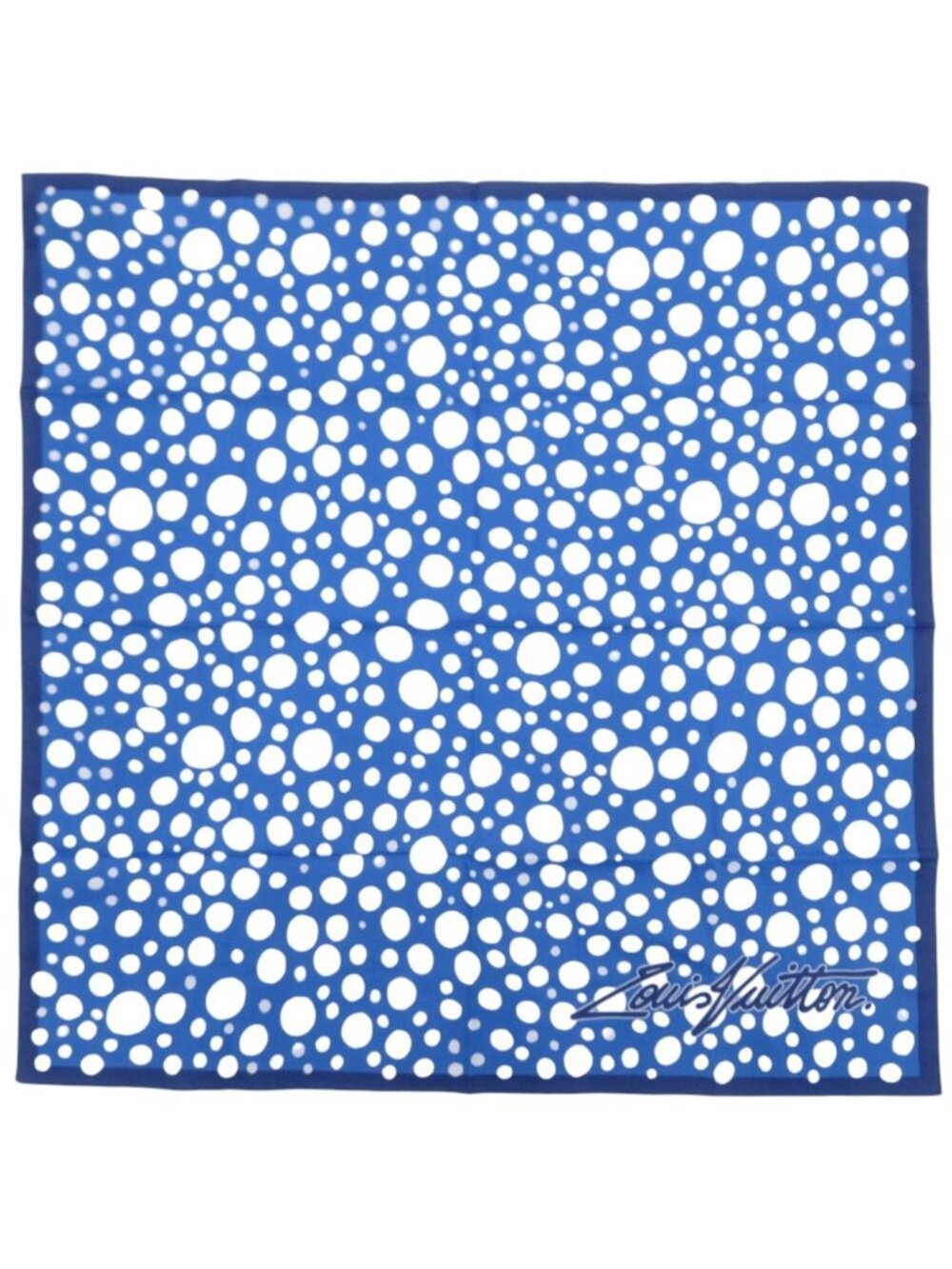 Louis Vuitton Yayoi Kusama Set of Three Infinity Dot Silk Blue Scarf